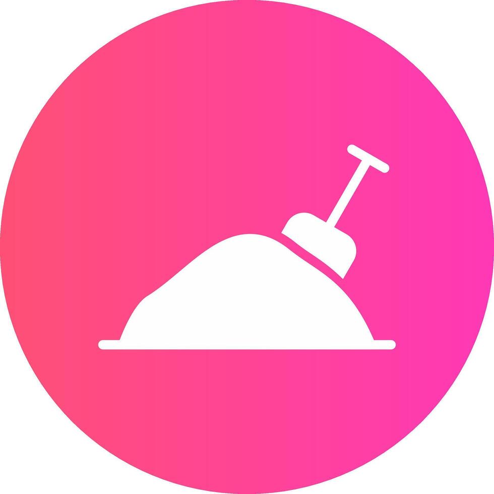 glyph Gradient Circle Design vector