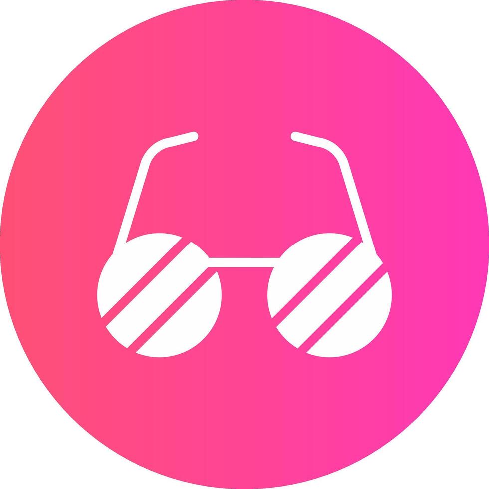 glyph Gradient Circle Design vector