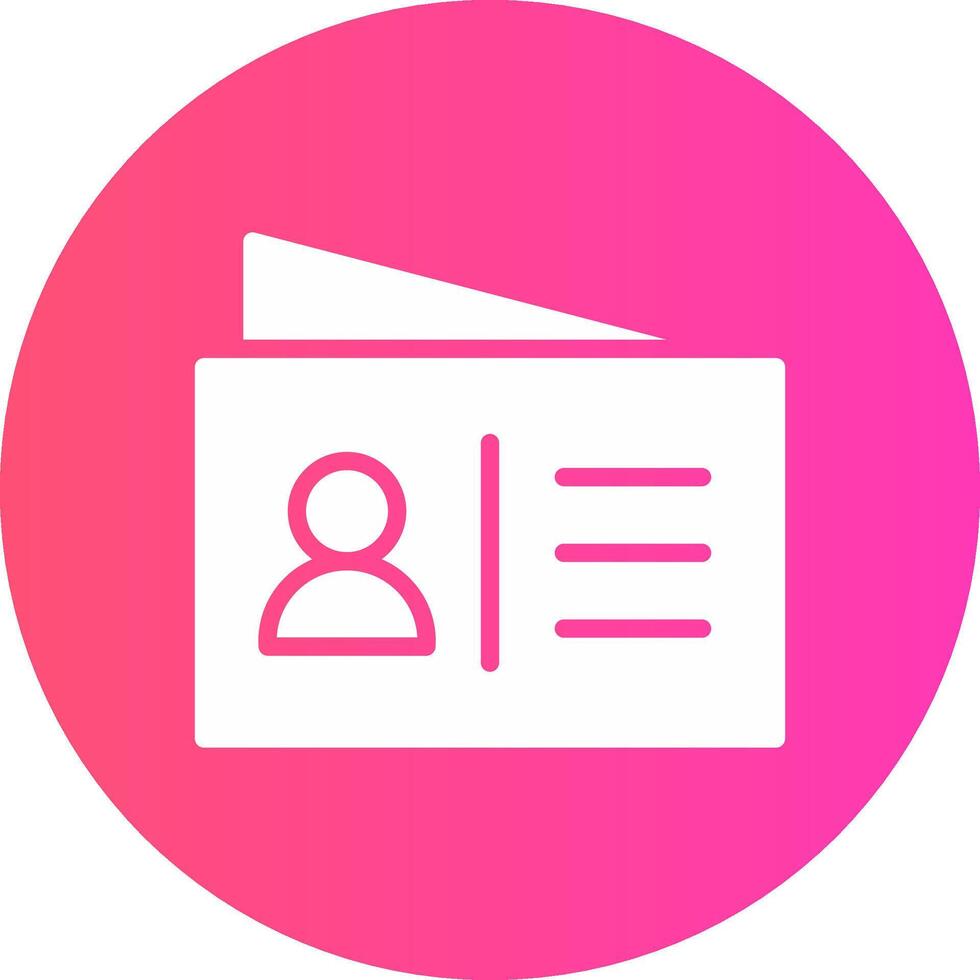 glyph Gradient Circle Design vector