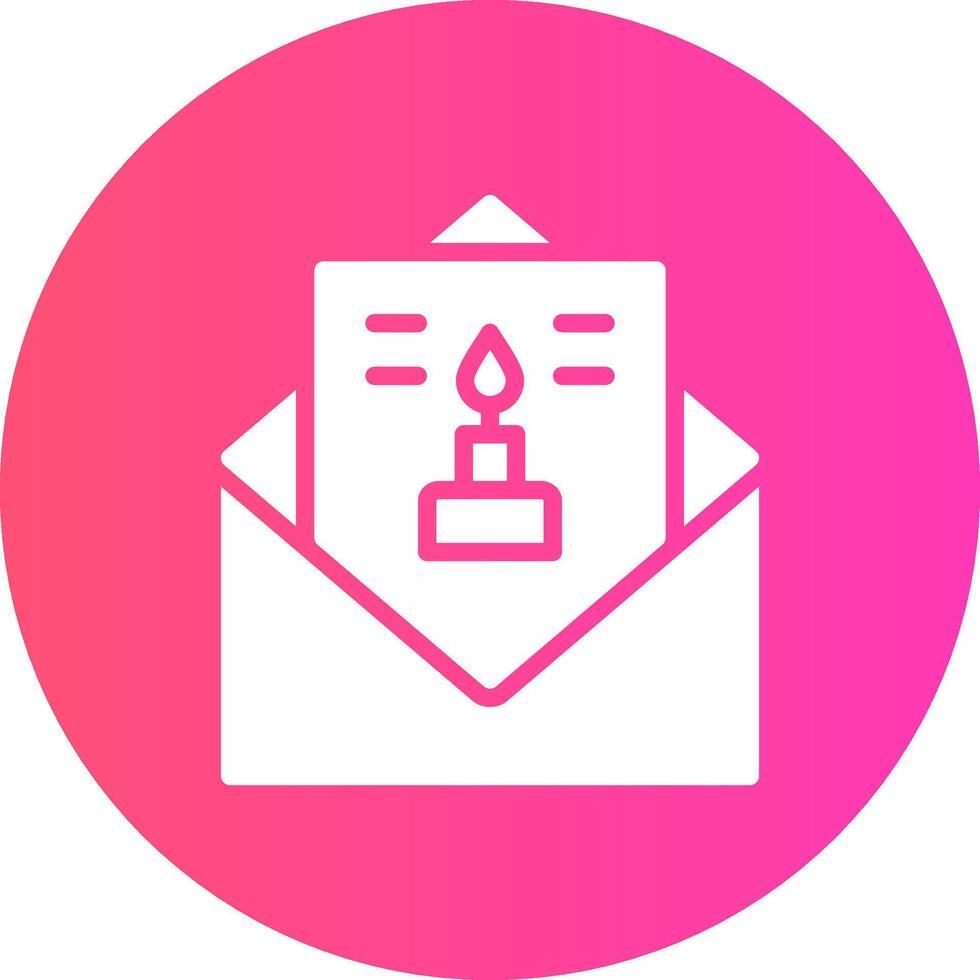 glyph Gradient Circle Design vector