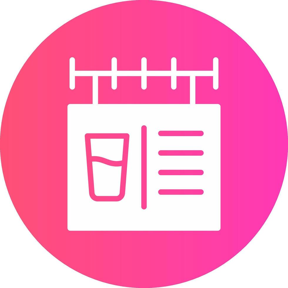 glyph Gradient Circle Design vector