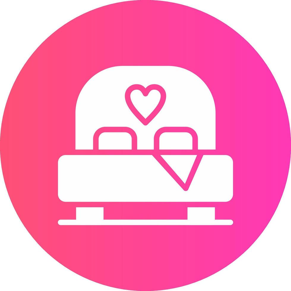glyph Gradient Circle Design vector