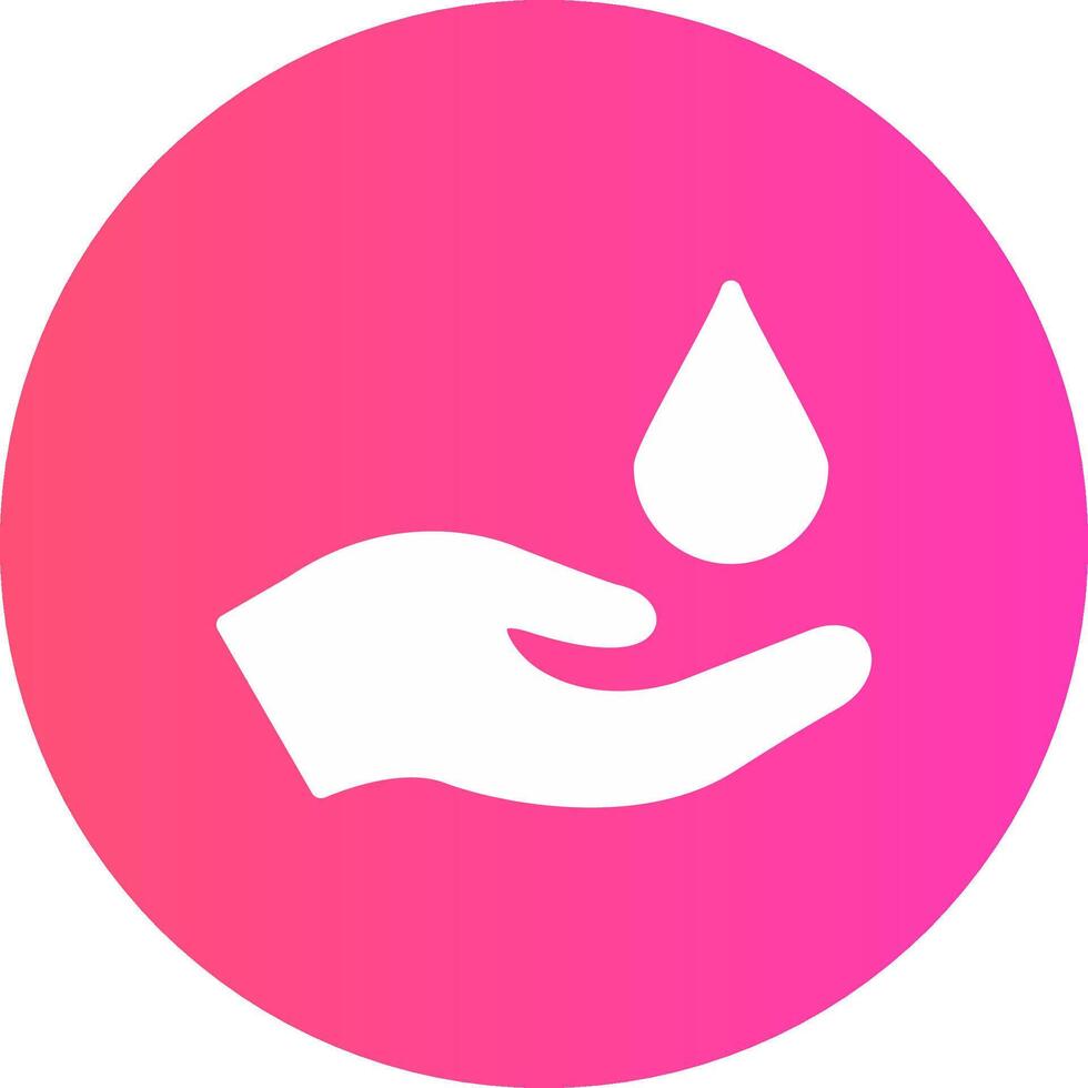 glyph Gradient Circle Design vector