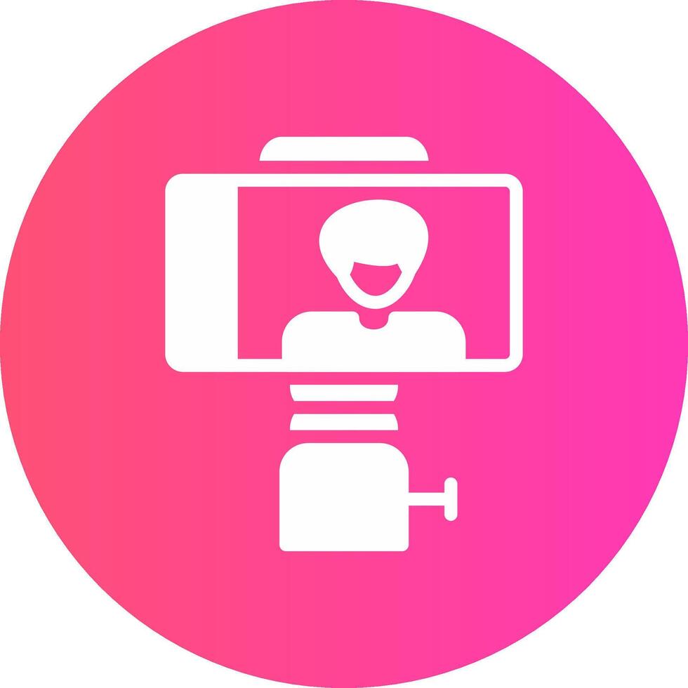 glyph Gradient Circle Design vector
