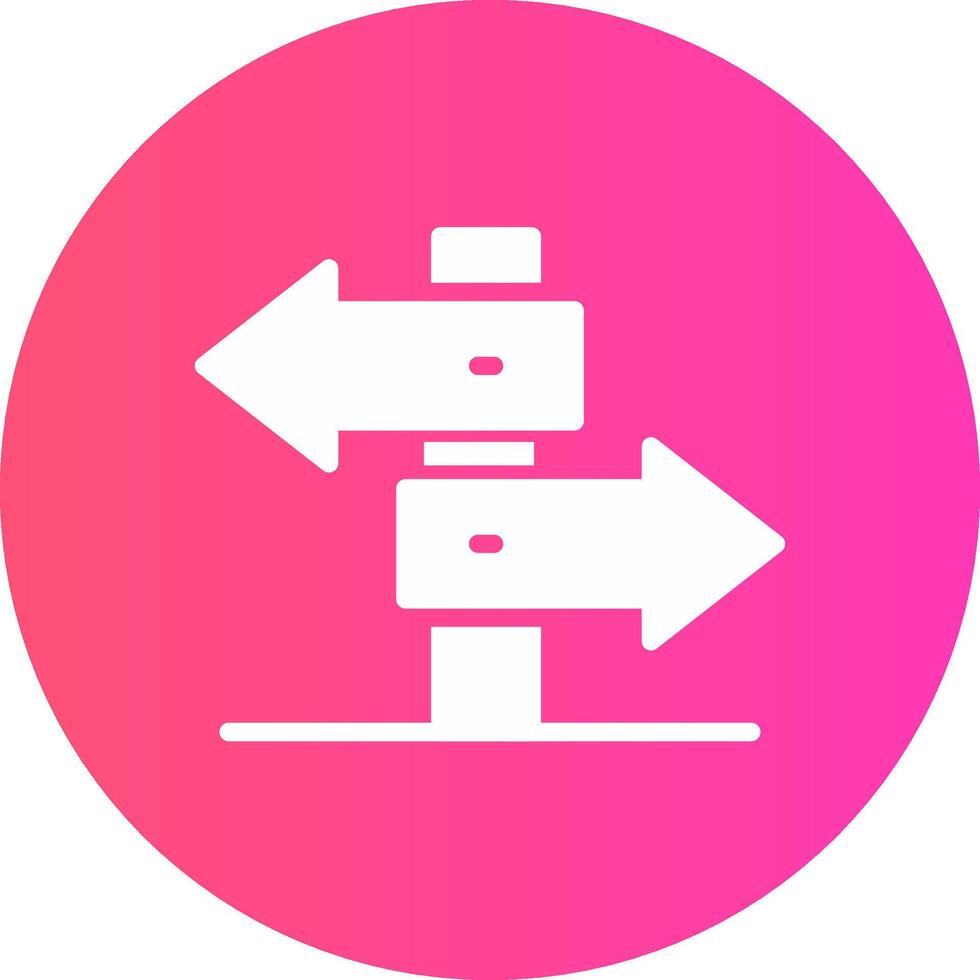 glyph Gradient Circle Design vector