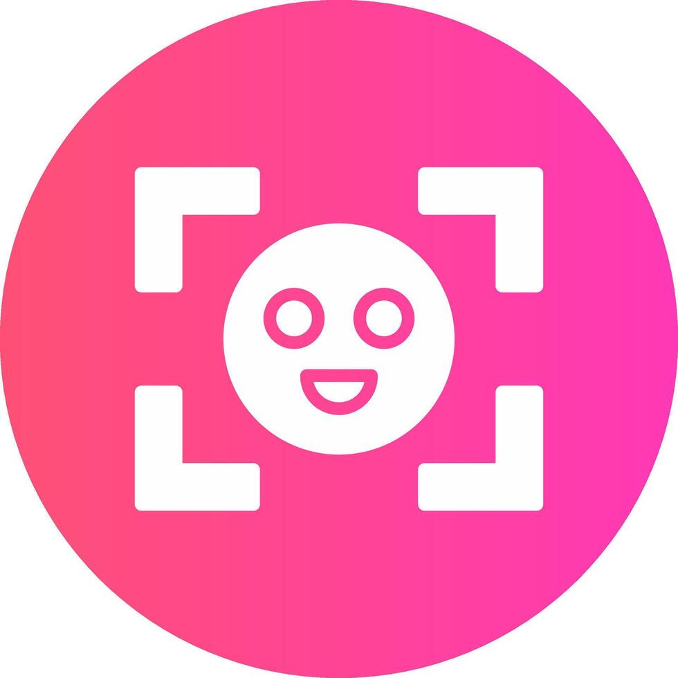 Face Detection Creative Icon Design vector