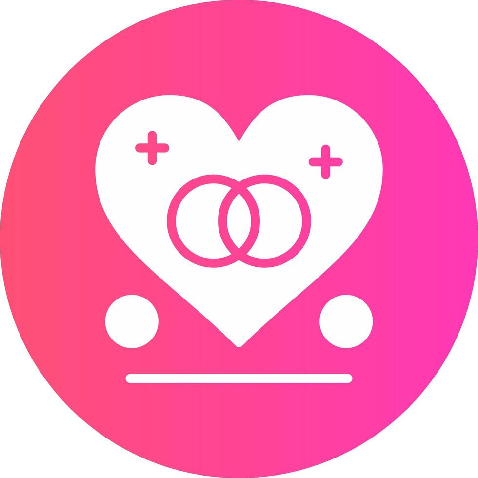 glyph Gradient Circle Design vector