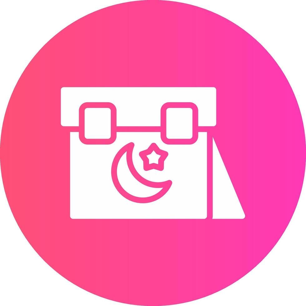 glyph Gradient Circle Design vector