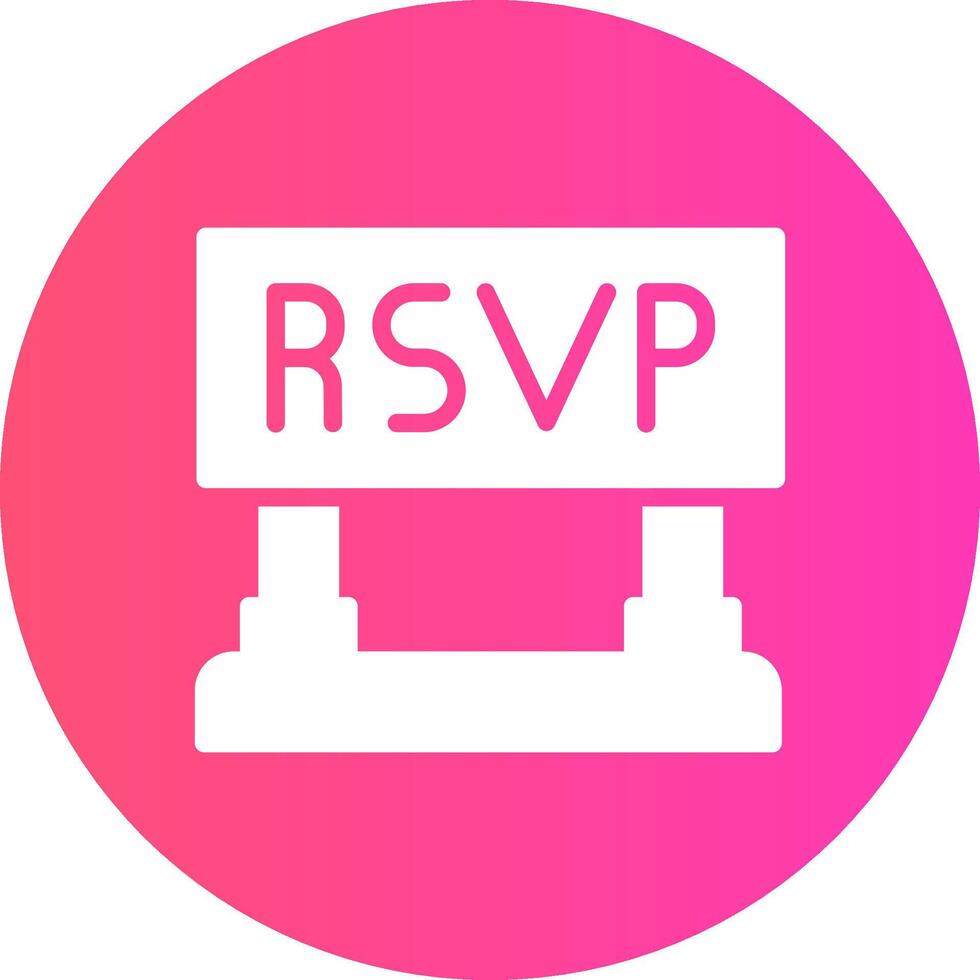 Rsvp Creative Icon Design vector