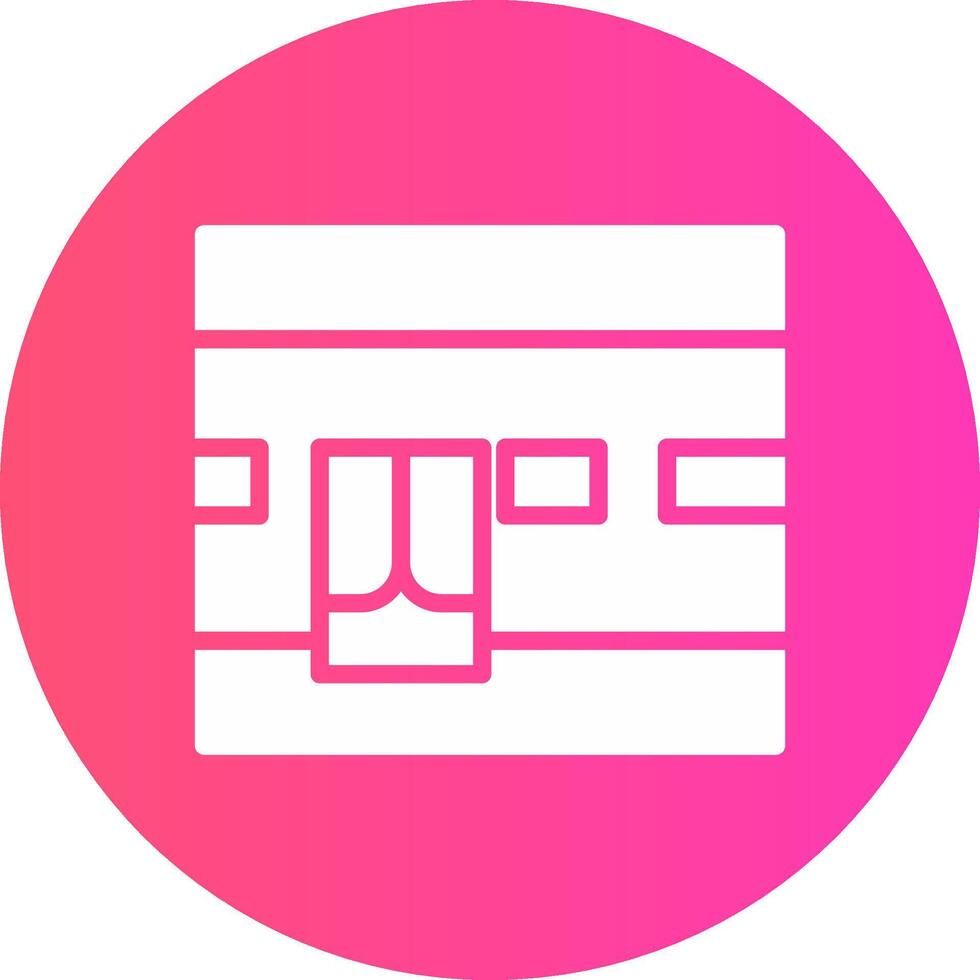 Kaaba Creative Icon Design vector