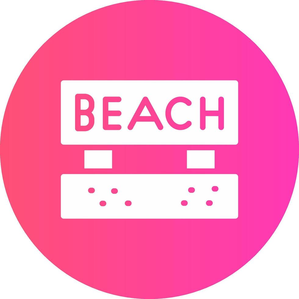 diseño de icono creativo de playa vector