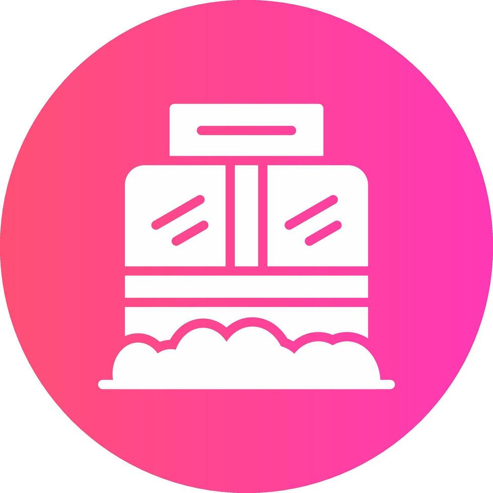 Ticket Box Creative Icon Design vector