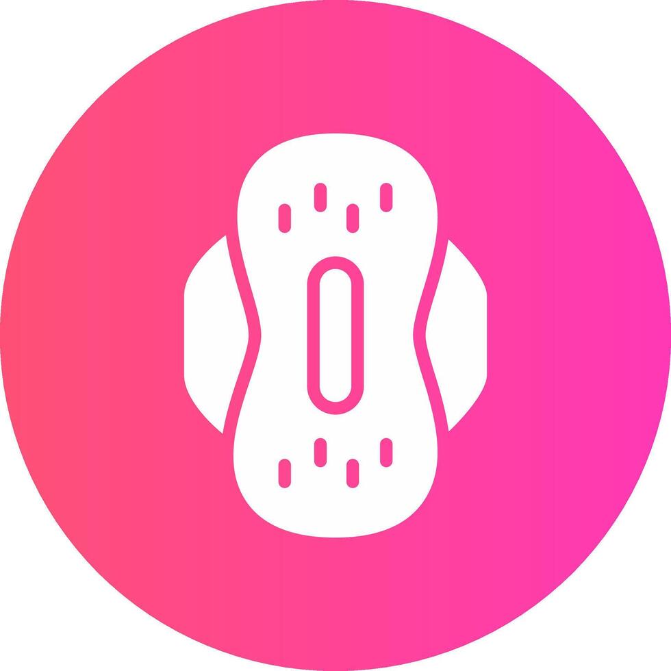 Sanitary Napkin Creative Icon Design vector