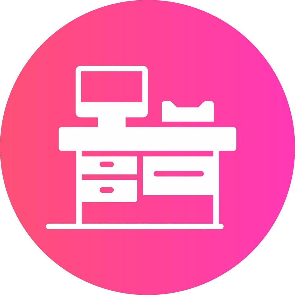 Work Table Creative Icon Design vector