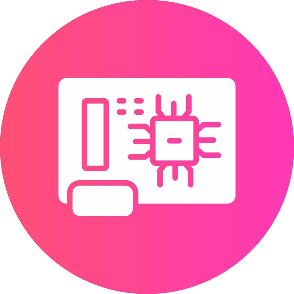 Circuit Board Creative Icon Design vector