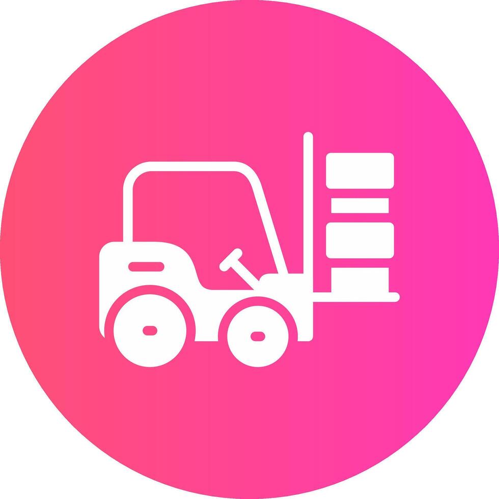 Forklift Creative Icon Design vector