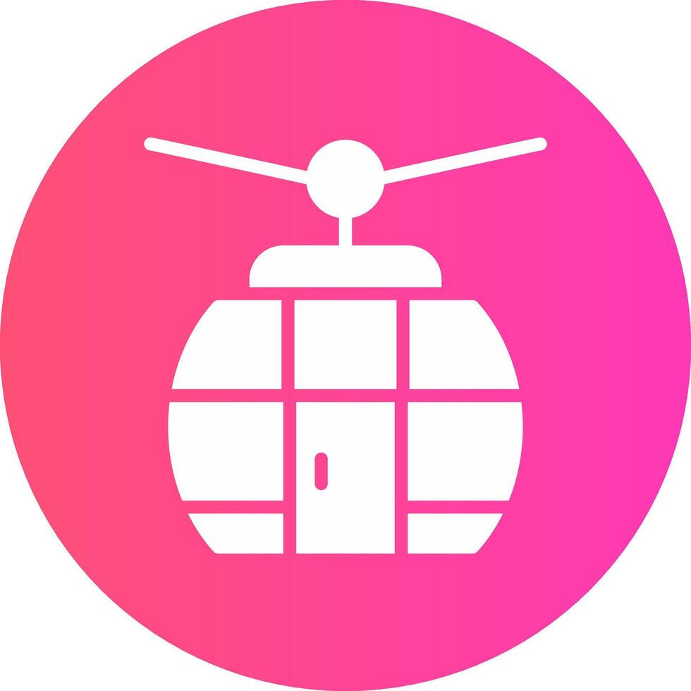 Cable Car Creative Icon Design vector