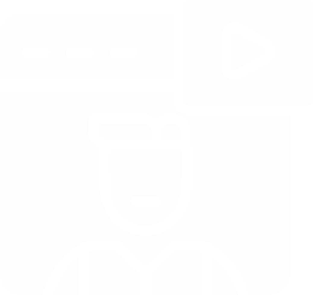 Youtuber Creative Icon Design vector