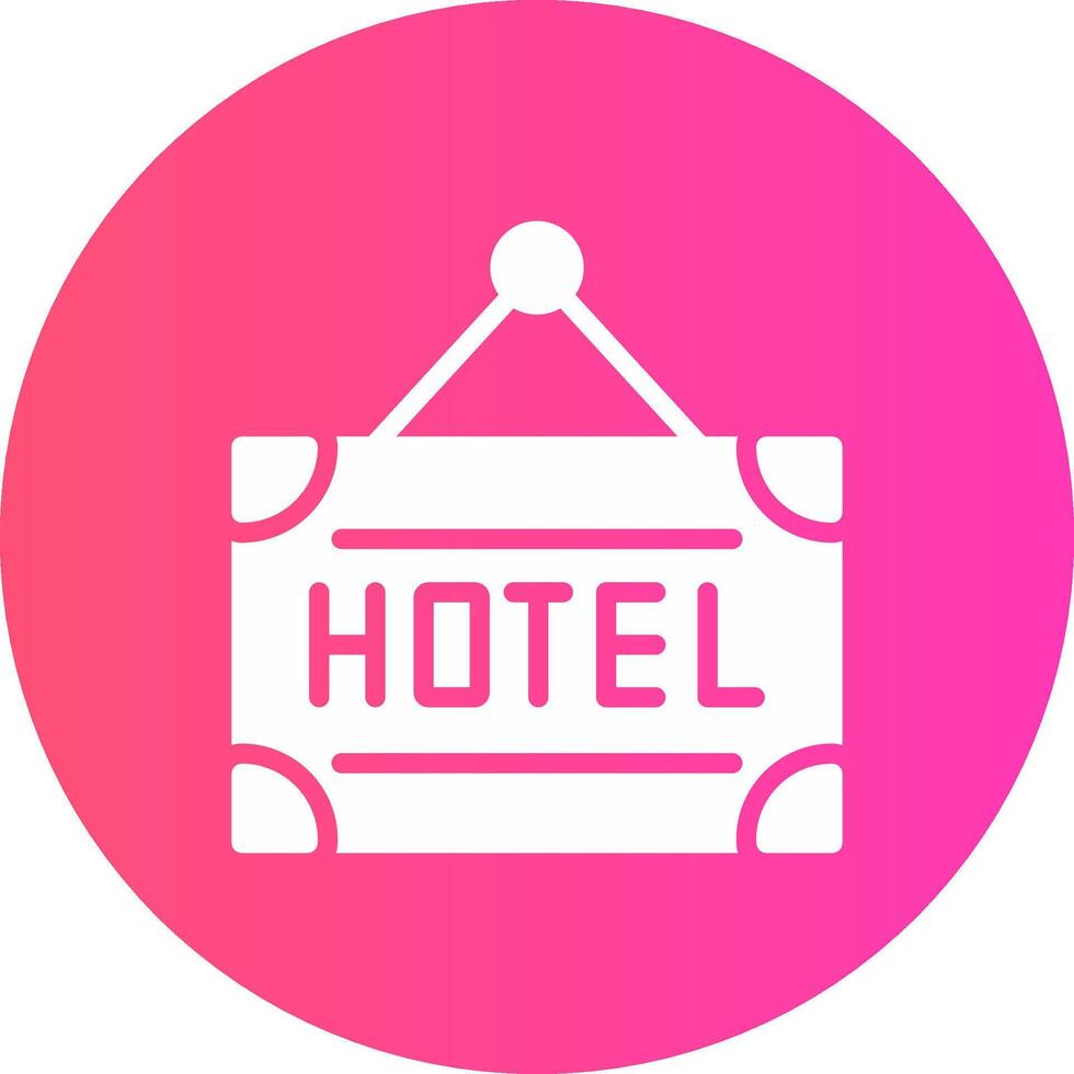 diseño de icono creativo de hotel vector