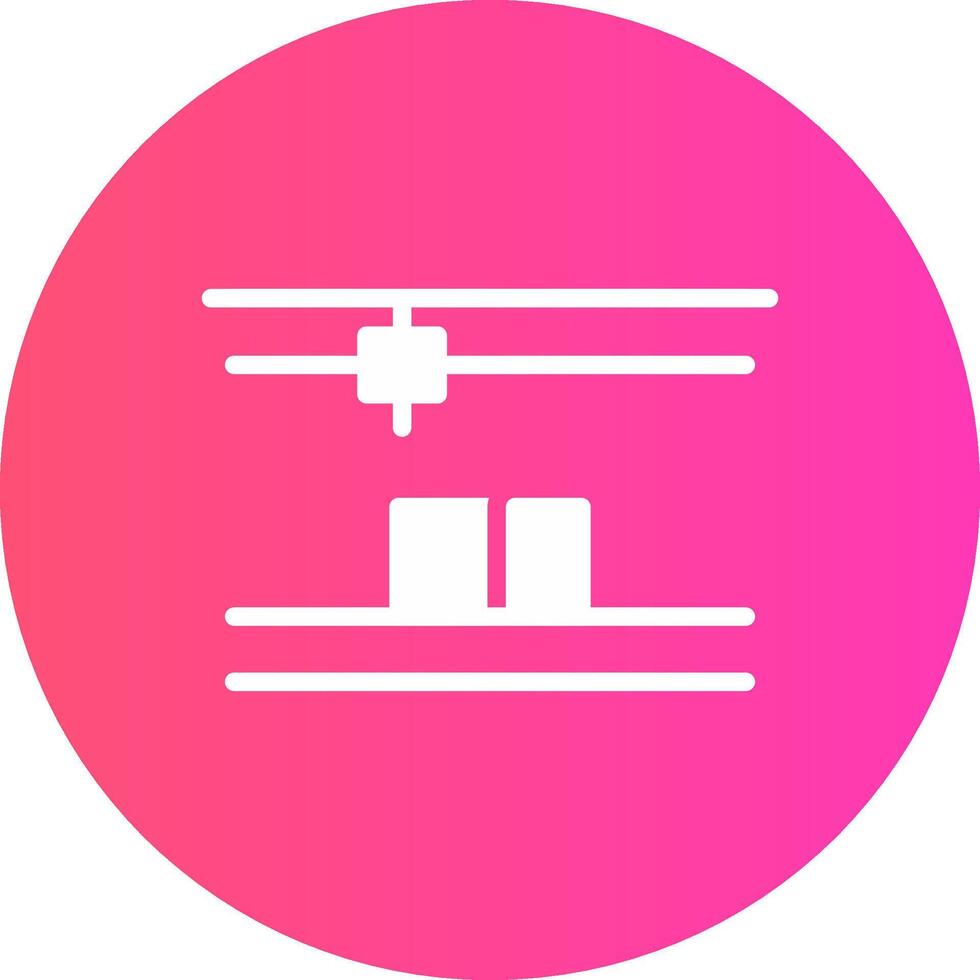 3D Printing Creative Icon Design vector