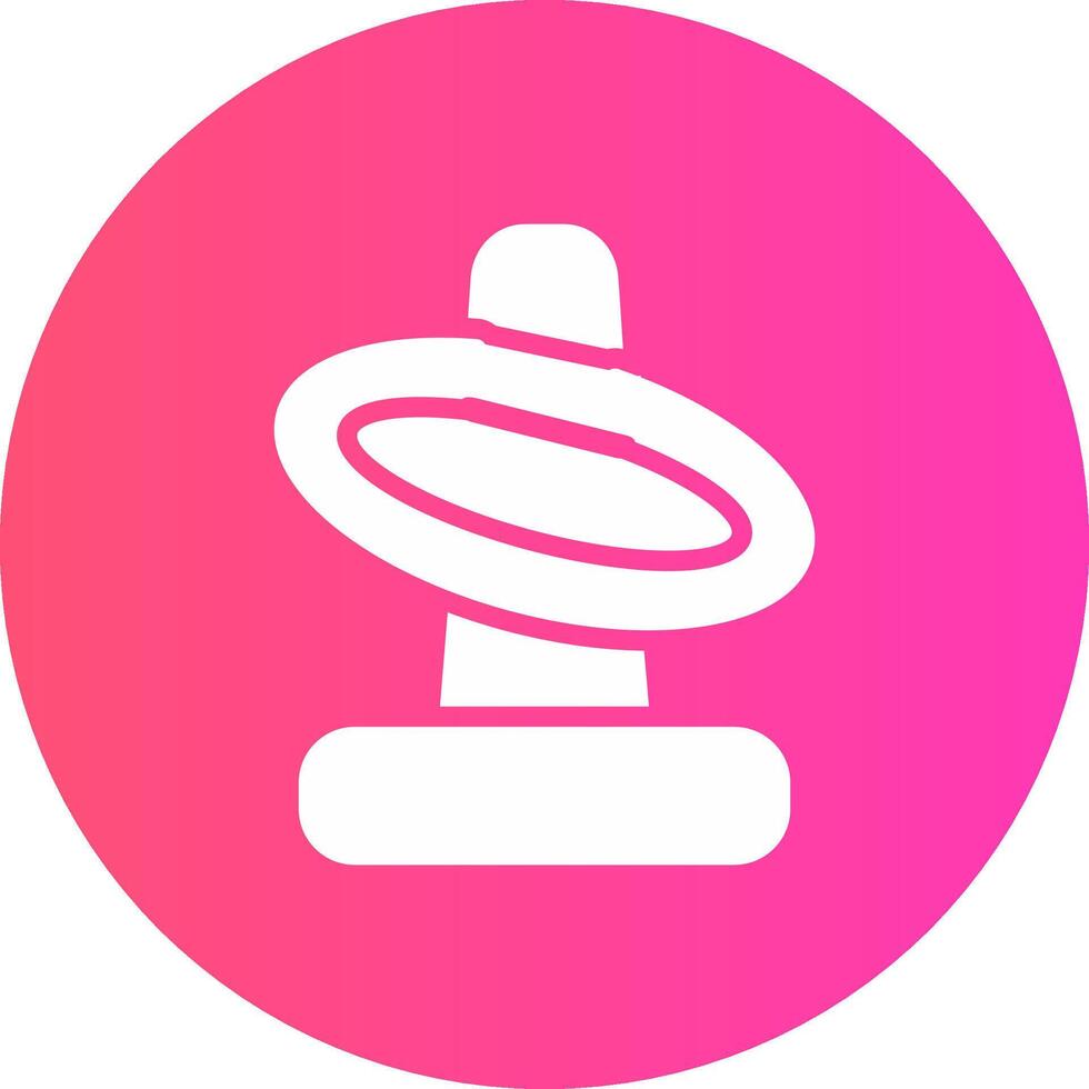 glyph Gradient Circle Design vector