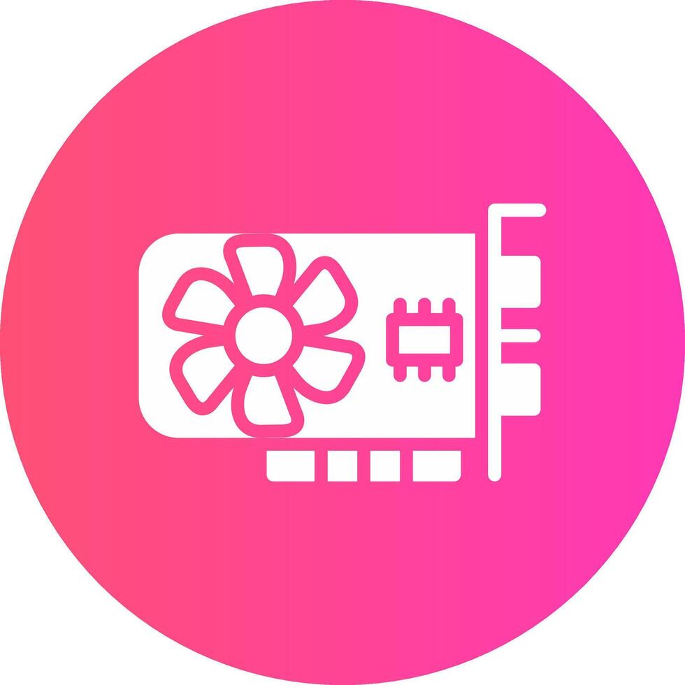 Graphic Card Creative Icon Design vector