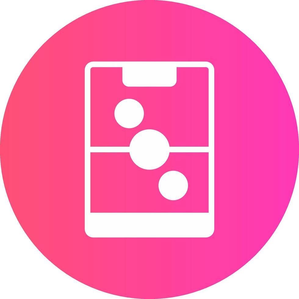 glyph Gradient Circle Design vector