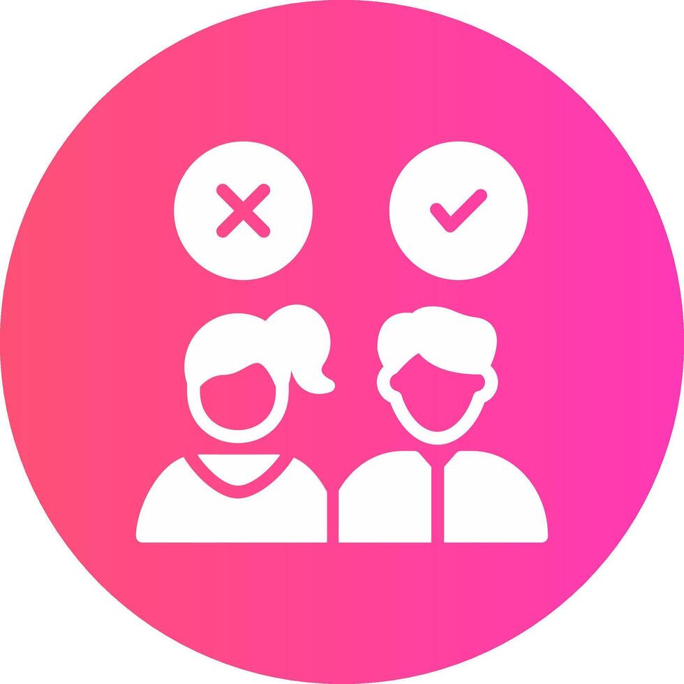 Candidate Creative Icon Design vector