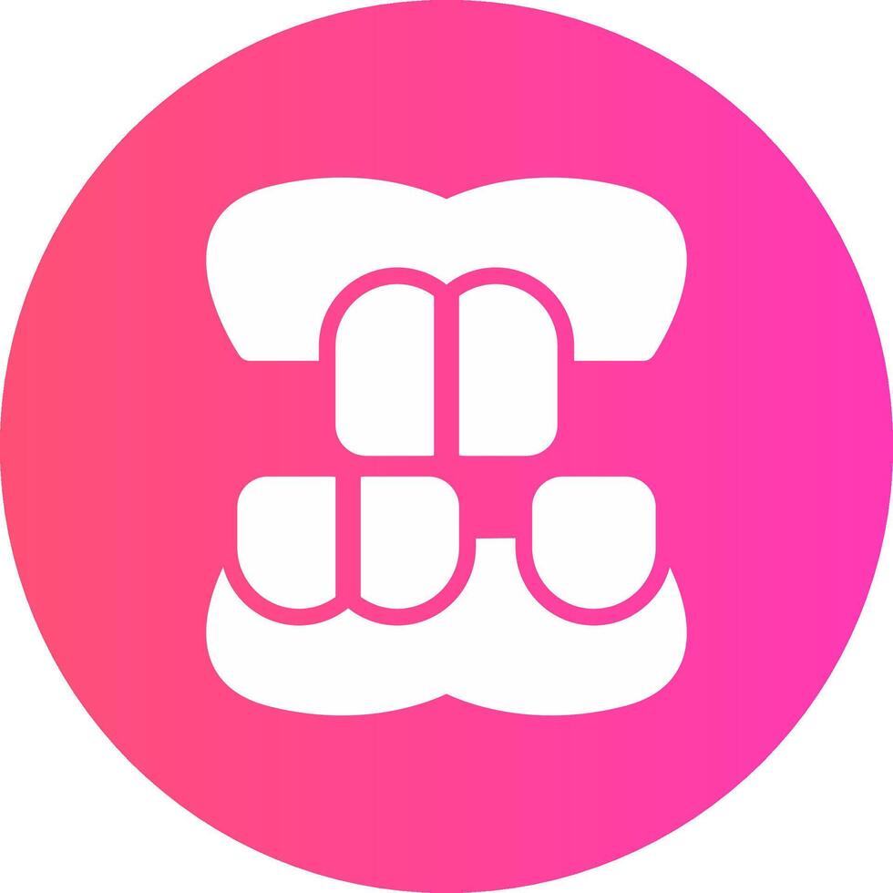 Denture Creative Icon Design vector