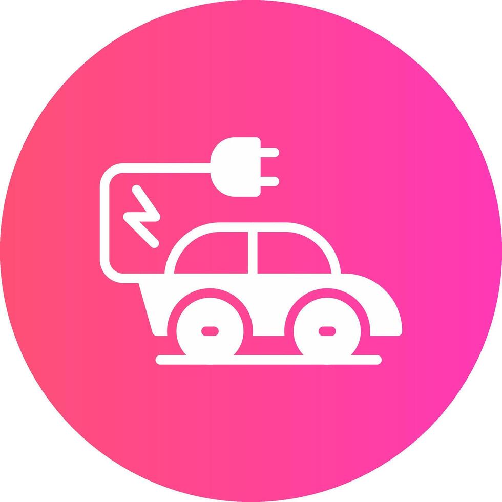 Electric Car Creative Icon Design vector