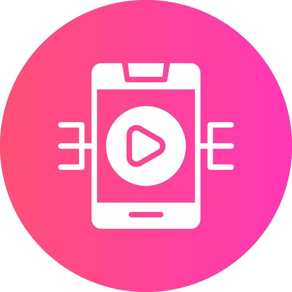 Live Streaming Creative Icon Design vector