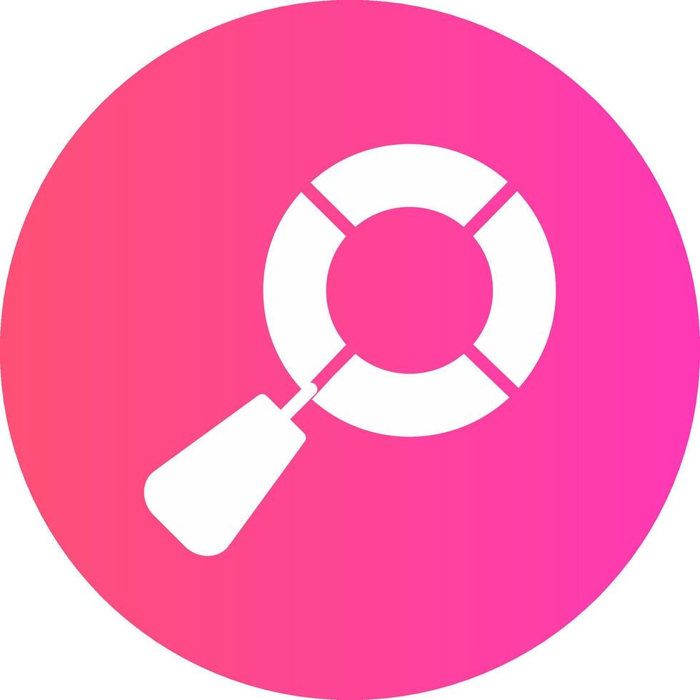 Magnifying Glass Creative Icon Design vector