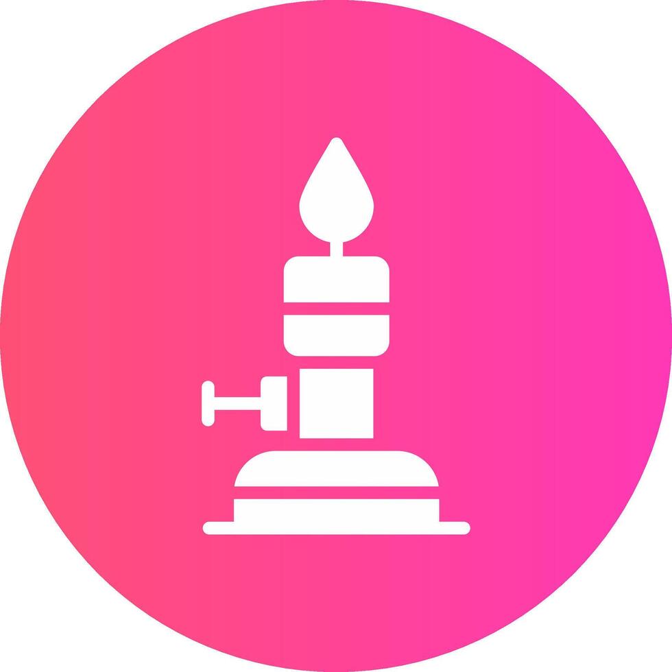 Bunsen Burner Creative Icon Design vector