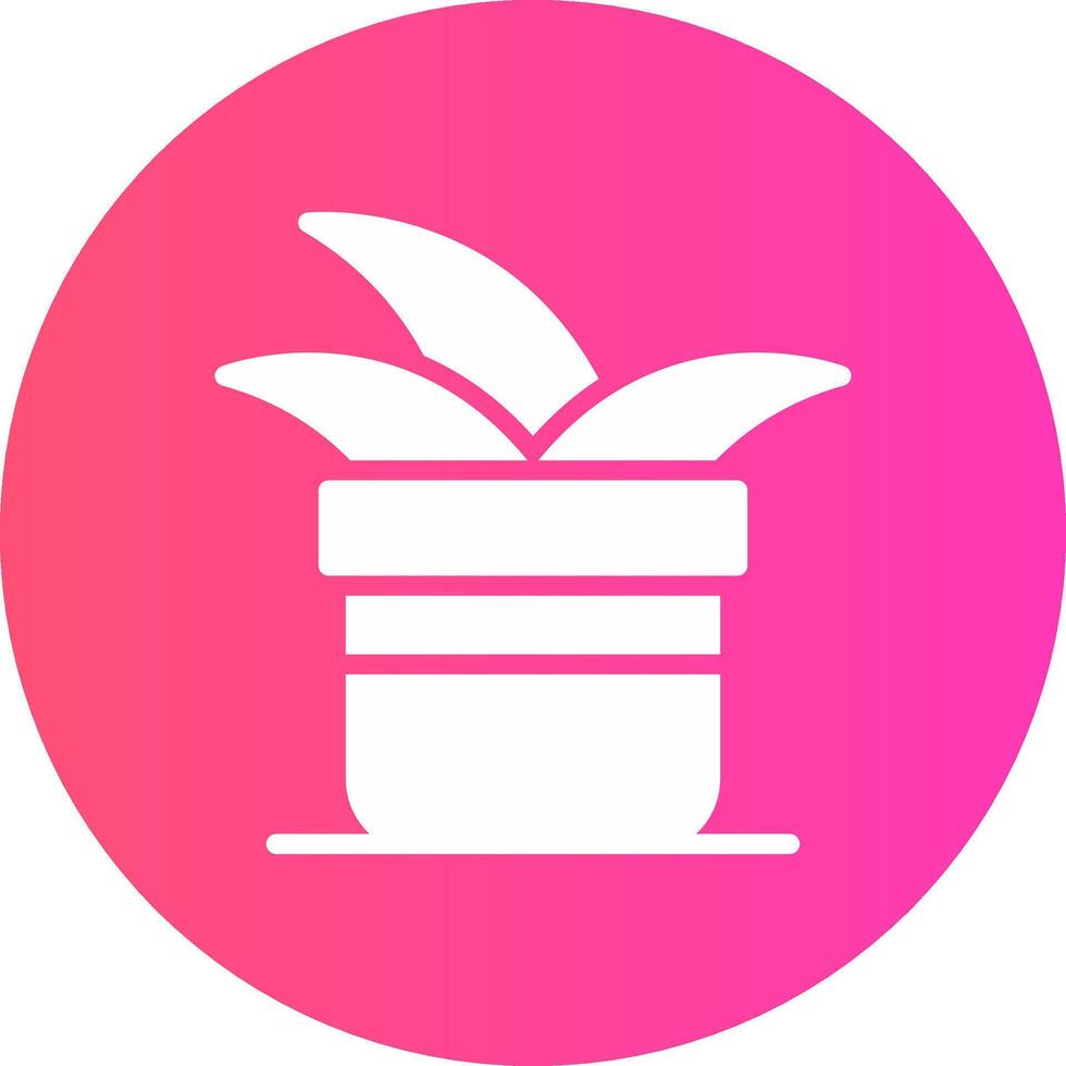 Plant Pot Creative Icon Design vector