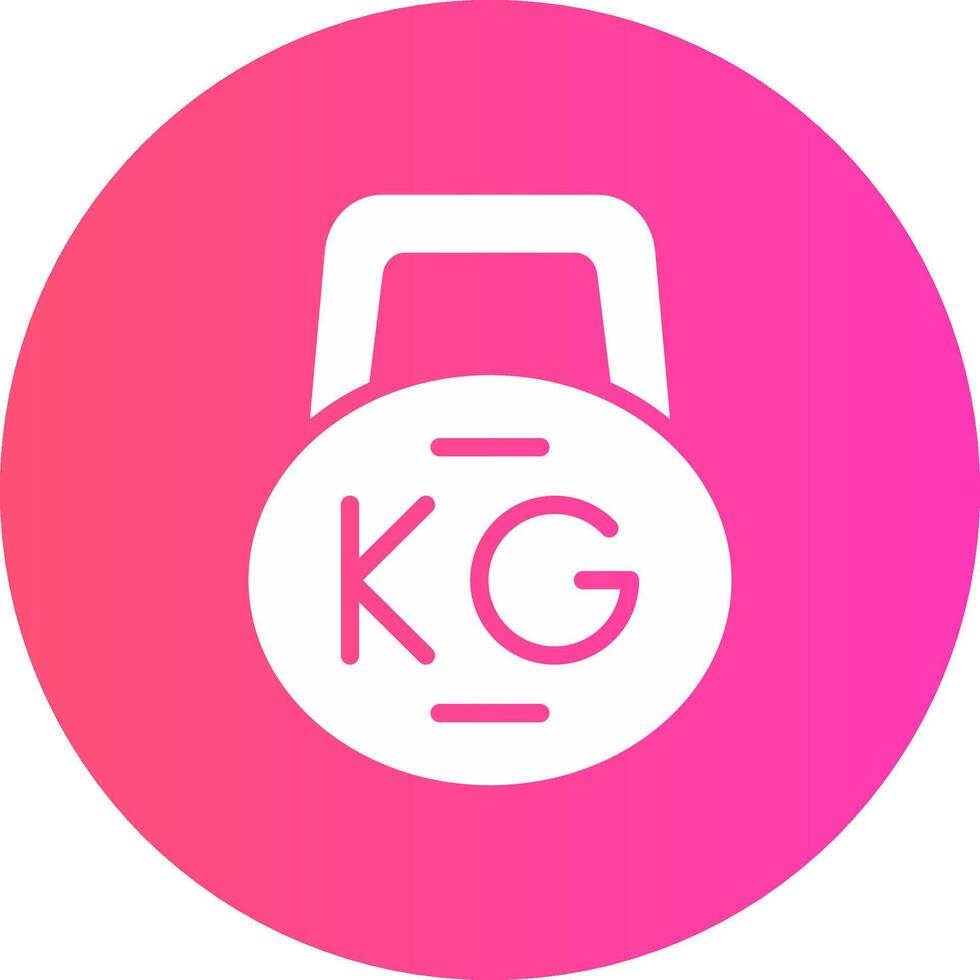 Kettlebell Creative Icon Design vector