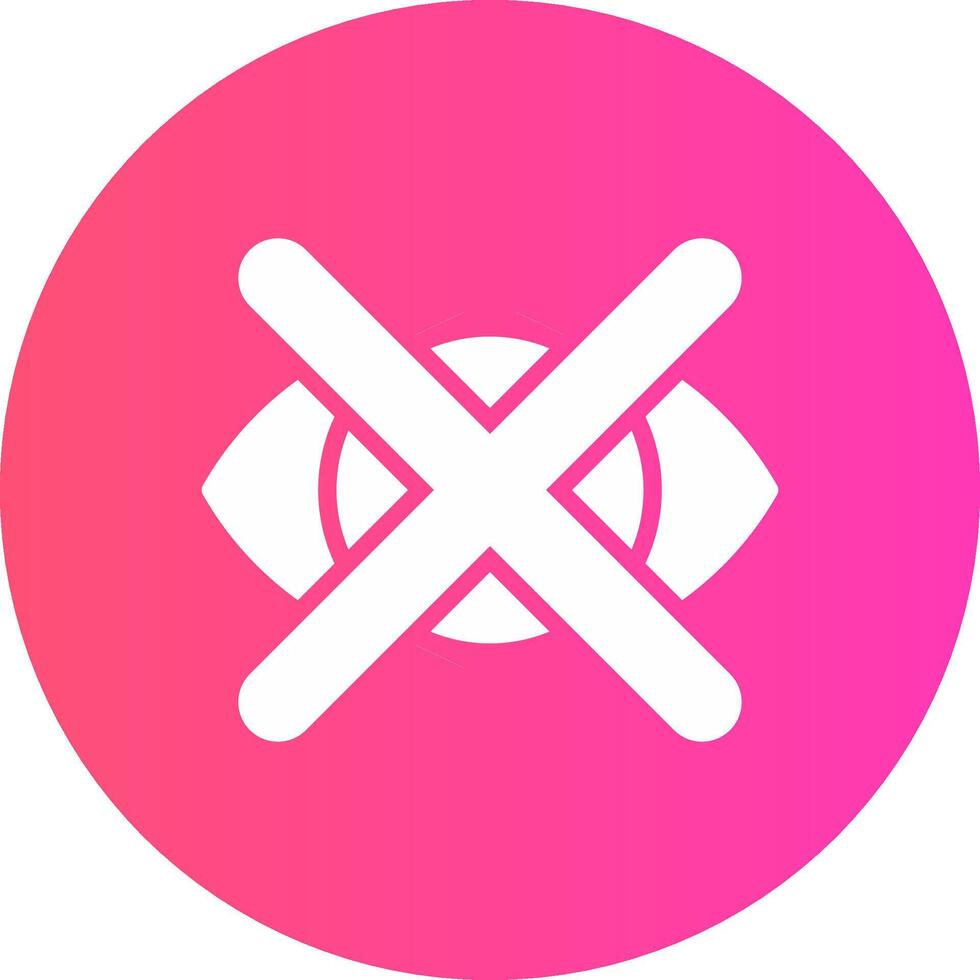 Close Eyes Creative Icon Design vector