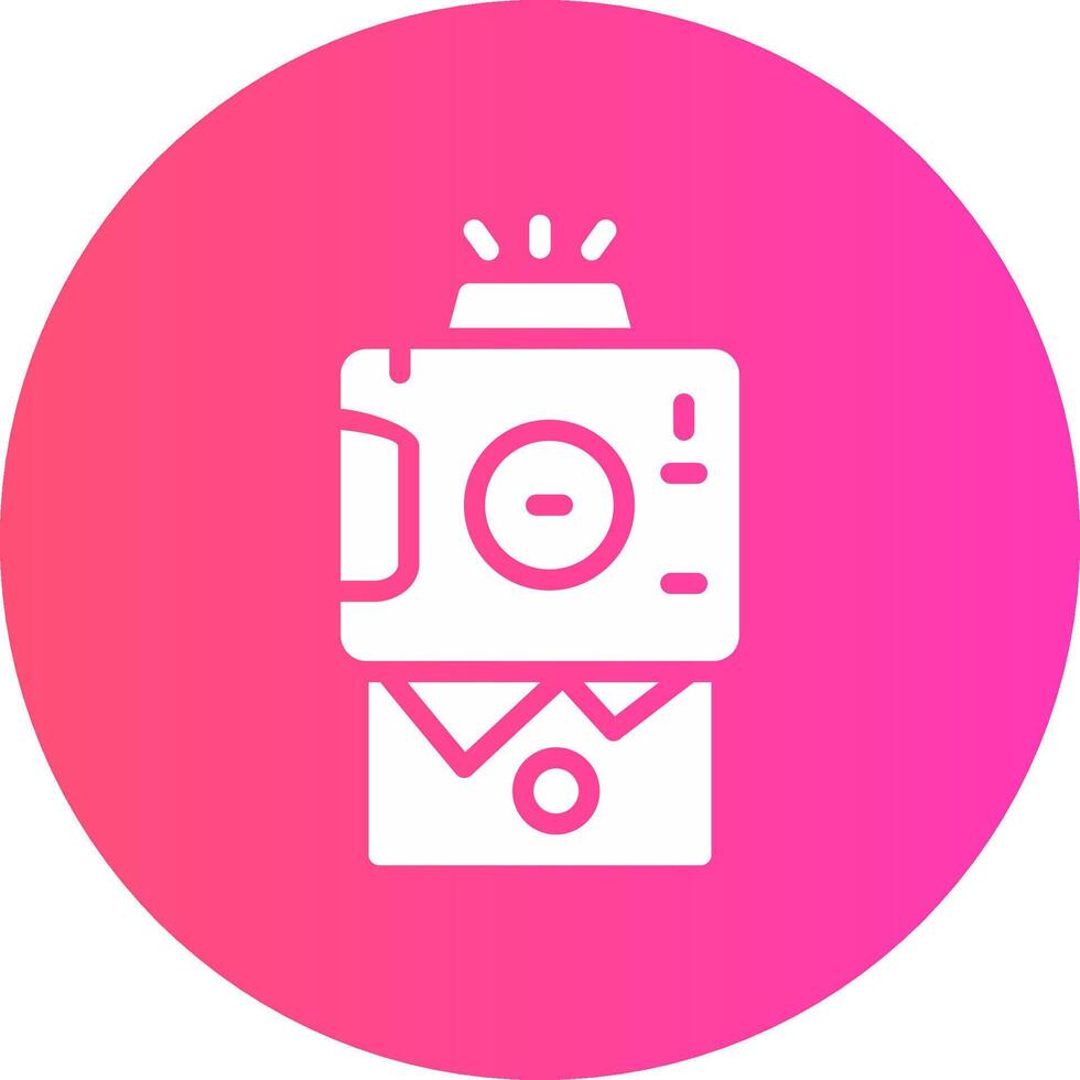 Instant Camera Creative Icon Design vector