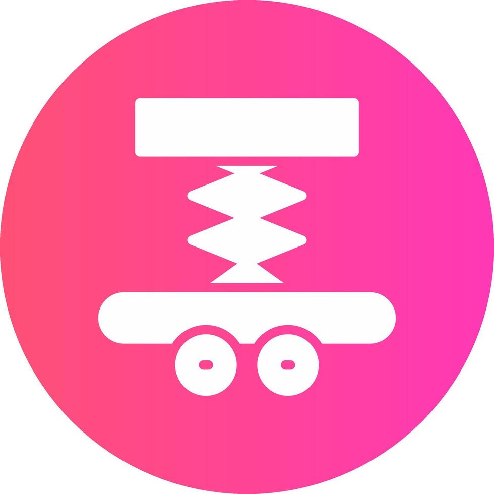 Car Lifter Creative Icon Design vector