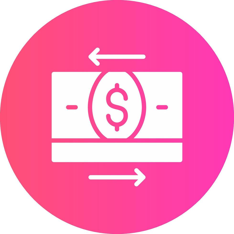 diseño de icono creativo de transferencia de dinero vector