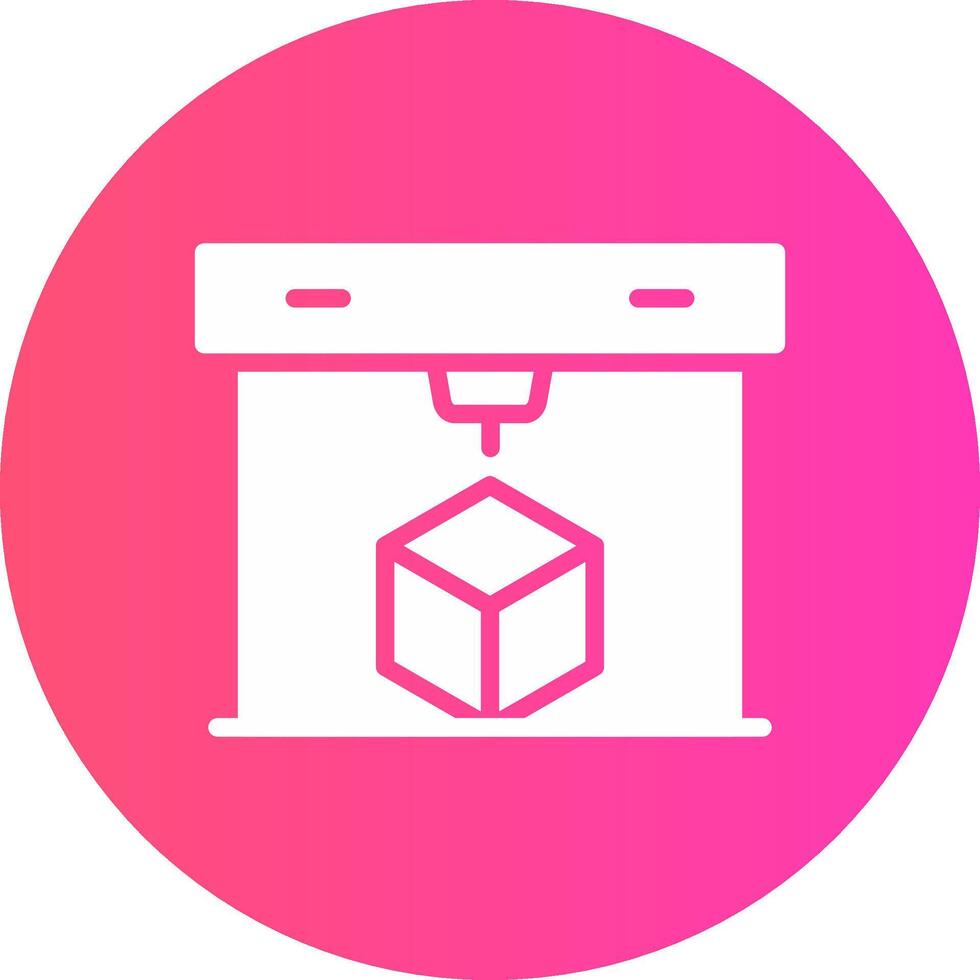 3D Printing Creative Icon Design vector
