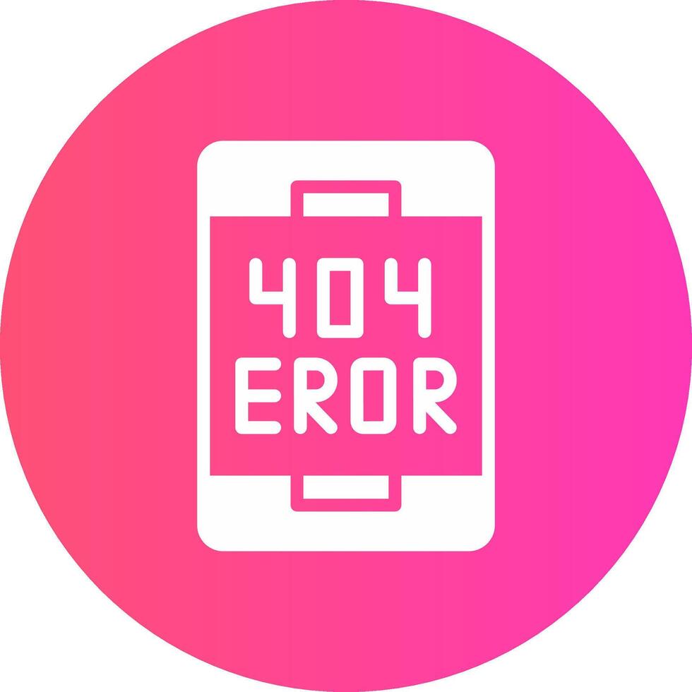 Error Creative Icon Design vector