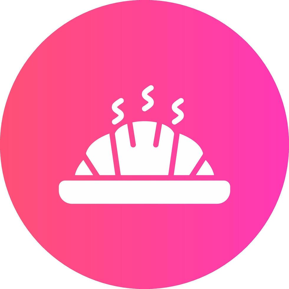 Croissant Creative Icon Design vector