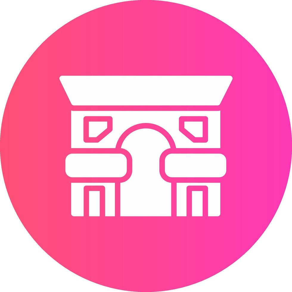 Arc De Triomphe Creative Icon Design vector