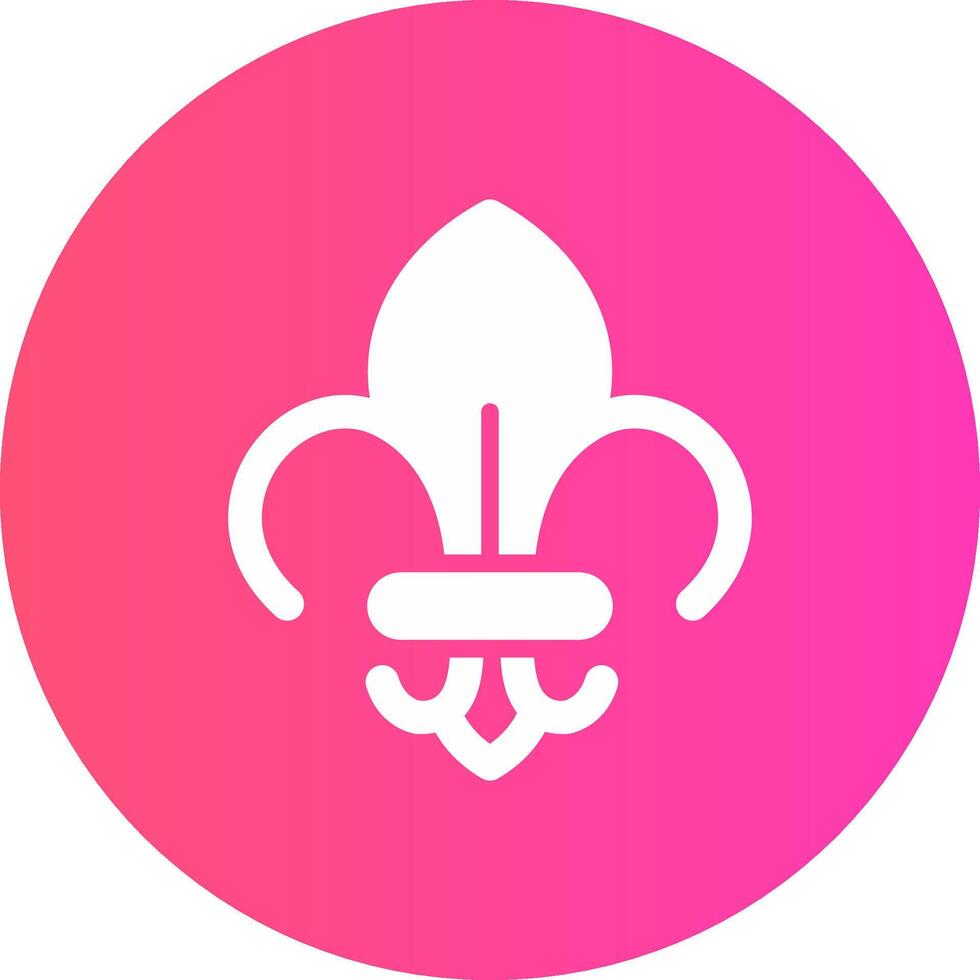 Fleur De Lis Creative Icon Design vector