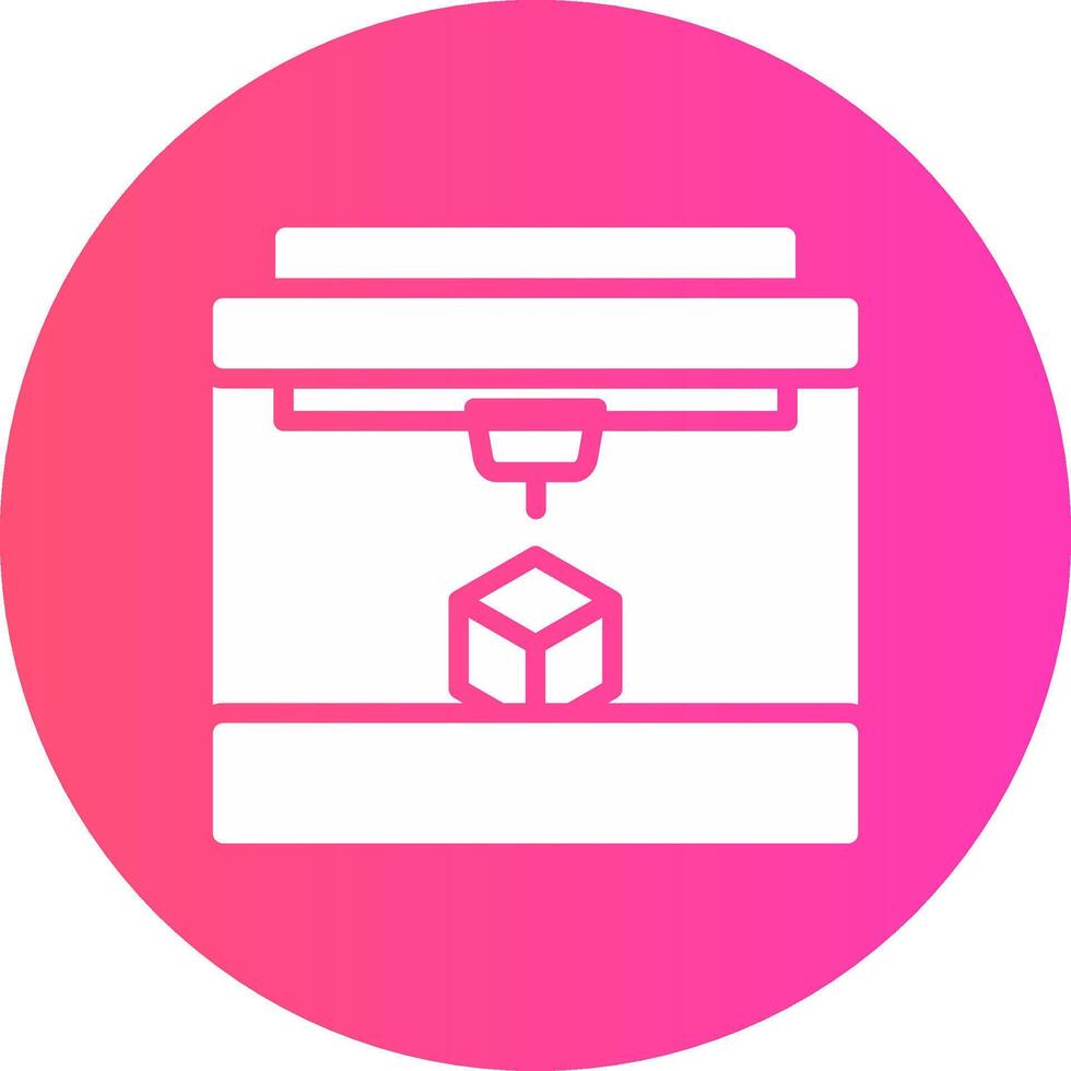 3D Printing Creative Icon Design vector