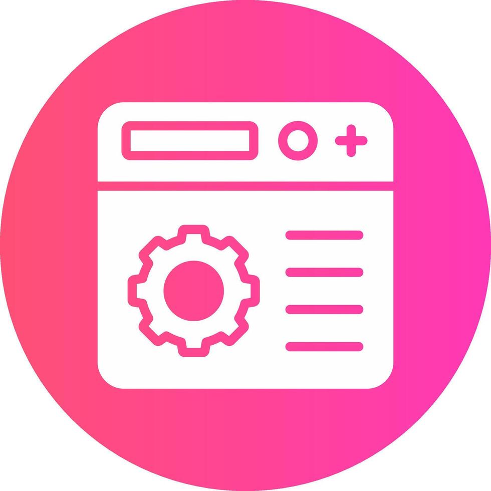 Setting Creative Icon Design vector