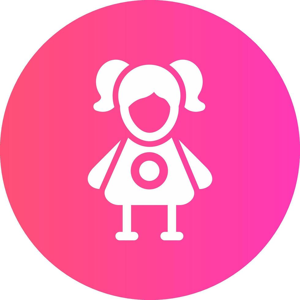 Doll Creative Icon Design vector