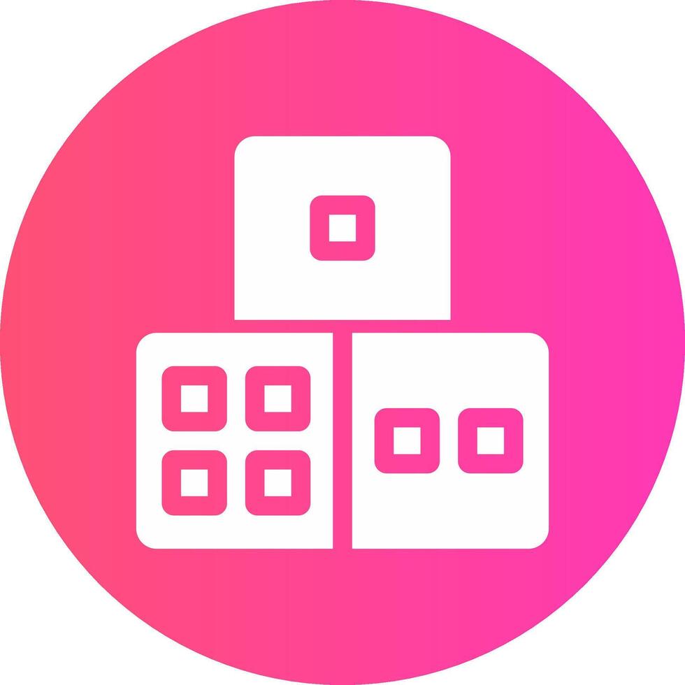 Dice Creative Icon Design vector