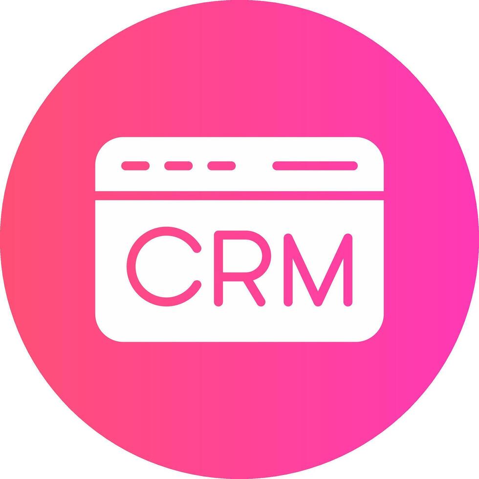 CRM Creative Icon Design vector