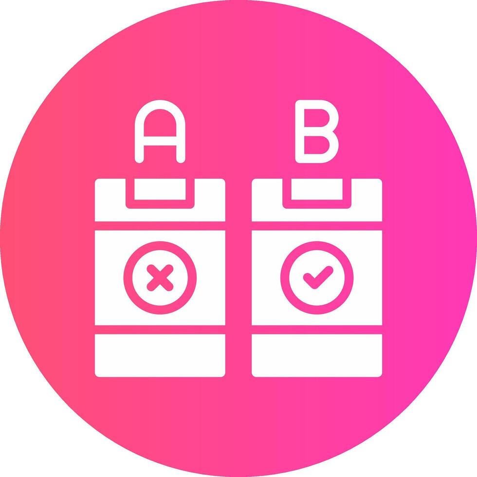AB Testing Creative Icon Design vector